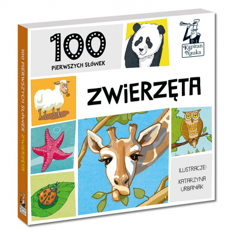 Kapitan Nauka. 100 pierwszych słówek. Zwierzęta 1+  (książka obrazkowa)