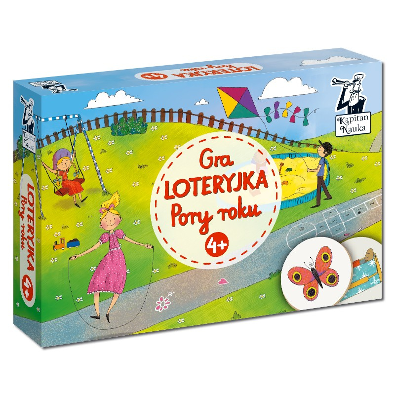 Kapitan Nauka. Gra Loteryjka.  Pory roku  4+ (plansze + żetony)