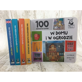 Kapitan Nauka. 100 pierwszych słówek. Na spacerze 1+  (książka obrazkowa)