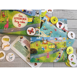 Kapitan Nauka. Gra Loteryjka.  Pory roku  4+ (plansze + żetony)
