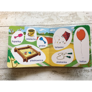 Kapitan Nauka. 100 pierwszych słówek. Na spacerze 1+  (książka obrazkowa)