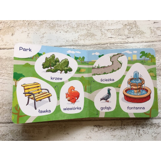 Kapitan Nauka. 100 pierwszych słówek. Na spacerze 1+  (książka obrazkowa)