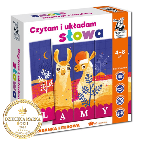 Czytam i układam słowa. Układanka literowa