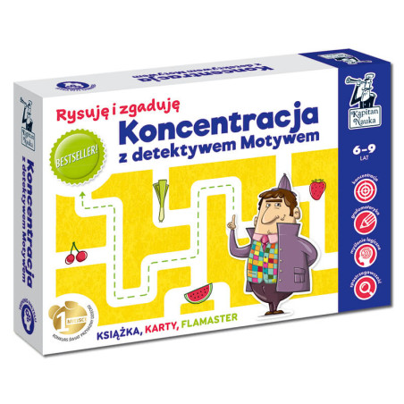 Koncentracja z detektywem Motywem. Rysuję i zgaduję