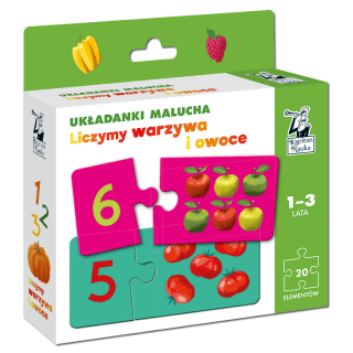 Liczymy warzywa i owoce. Układanki malucha