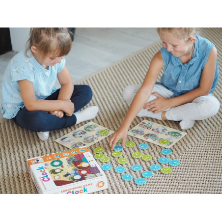 Clock. Educational Game. Captain Smart