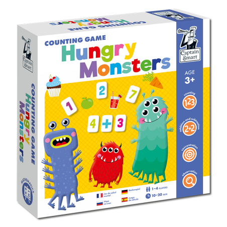 Hungry Monsters. Counting Game. Captain Smart