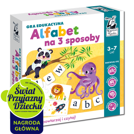 Alfabet na 3 sposoby. Gra edukacyjna
