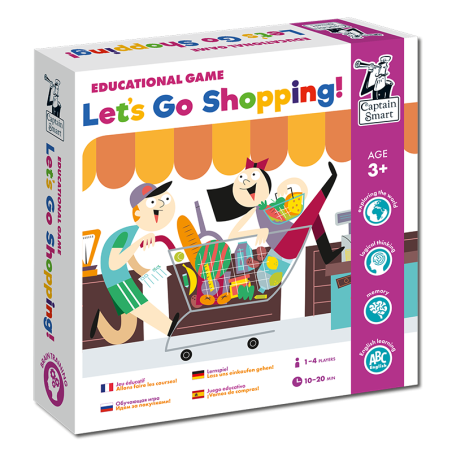 Let's Go Shopping! Educational game. Captain Smart