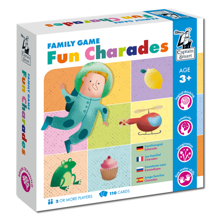 Fun Charades. Family game. Captain Smart