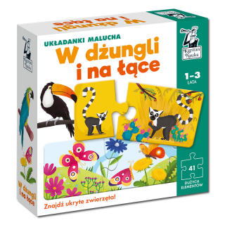 W dżungli i na łące. Układanki malucha