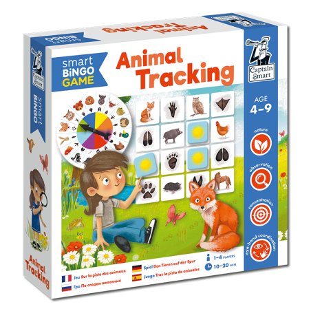 Animal Tracking. Smart Bingo. Captain Smart