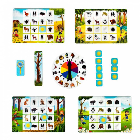 Animal Tracking. Smart Bingo. Captain Smart