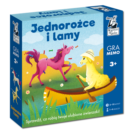 Jednorożce i lamy. Gra memo