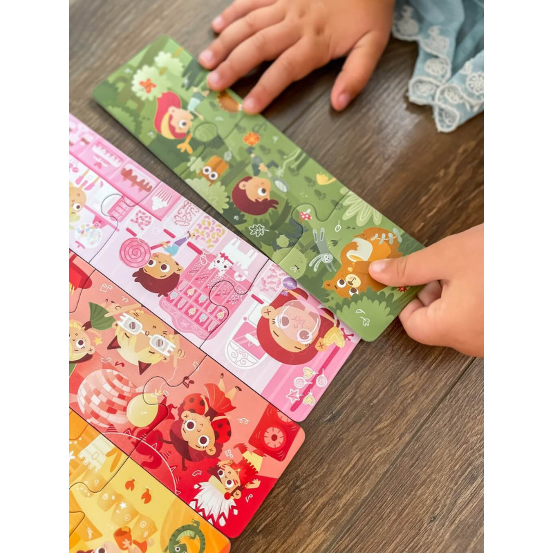 Kolorowe przygody. Układanki malucha - pierwsze puzzle dla dziecka