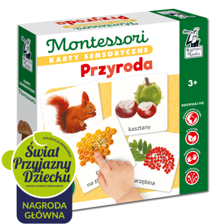 Montessori. Karty Sensoryczne. Przyroda