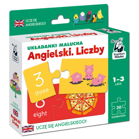 Angielski. Liczby. Układanki malucha