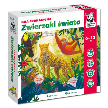 Zwierzaki świata. Gra edukacyjna