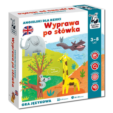 Wyprawa po słówka. Angielski dla dzieci. Gra językowa