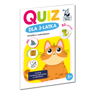 Quiz dla 3-latka. Książka z naklejkami