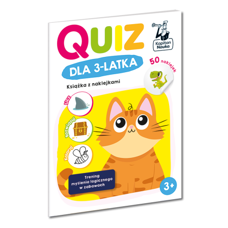 Quiz dla 3-latka. Książka z naklejkami