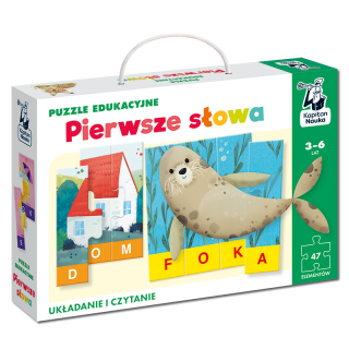 Puzzle edukacyjne. Pierwsze słowa