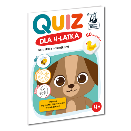 Quiz dla 4-latka. Książka z naklejkami
