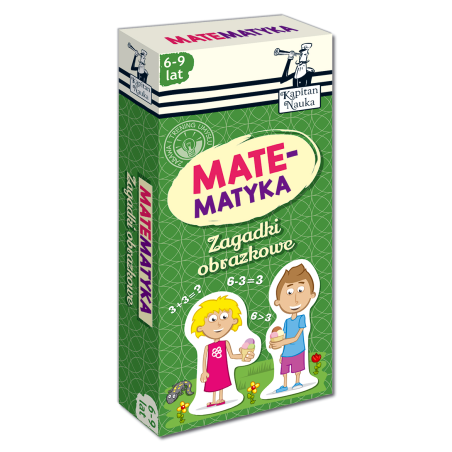 Kapitan Nauka. Zagadki obrazkowe. Matematyka 6-9 lat