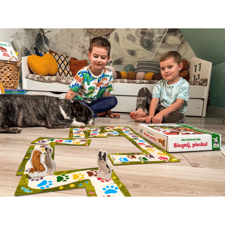 Biegnij, piesku! Gra edukacyjna