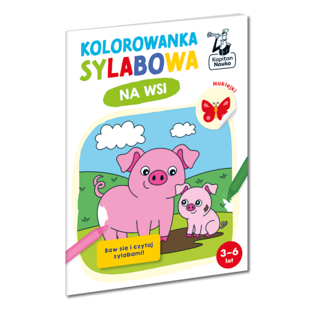 Kolorowanka sylabowa. Na wsi