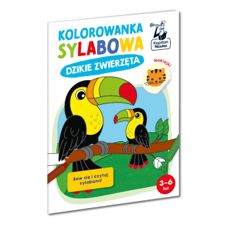 Kolorowanka sylabowa. Dzikie zwierzęta