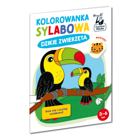 Kolorowanka sylabowa. Dzikie zwierzęta