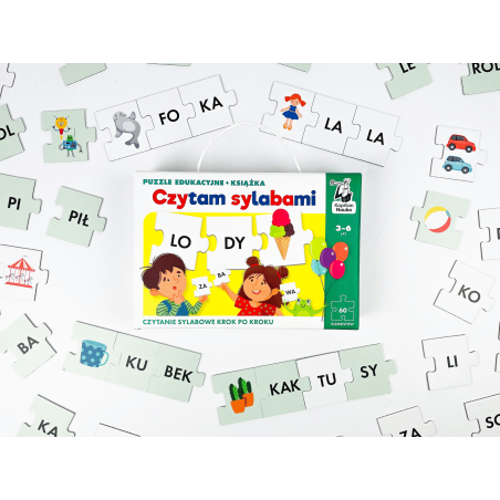 Czytam sylabami. Puzzle edukacyjne + książka