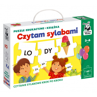 Czytam sylabami. Puzzle edukacyjne + książka