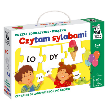 Czytam sylabami. Puzzle edukacyjne + książka
