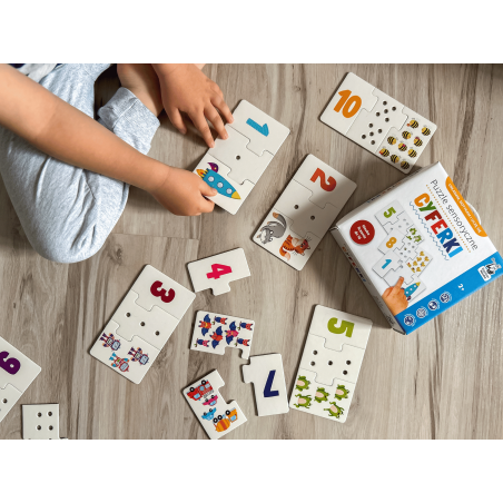 Puzzle sensoryczne. Cyferki