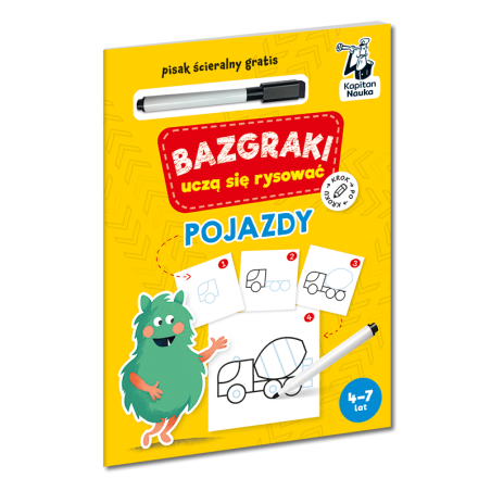 Bazgraki uczą się rysować. Pojazdy