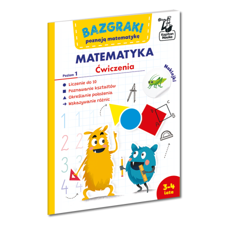 Bazgraki poznają matematykę. Ćwiczenia. Poziom 1