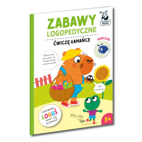 Zabawy logopedyczne. Kapibara Loguś. Ćwiczę łamańce