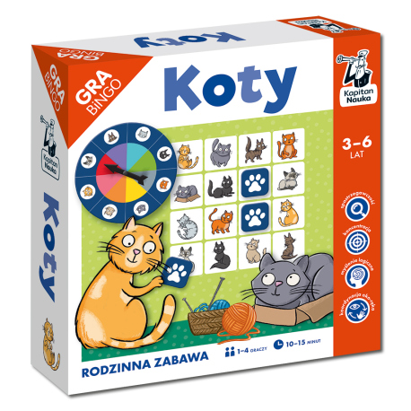 Koty. Gra bingo