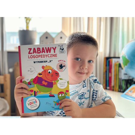 Zabawy logopedyczne. Kapibara Loguś. Wymawiam „r”
