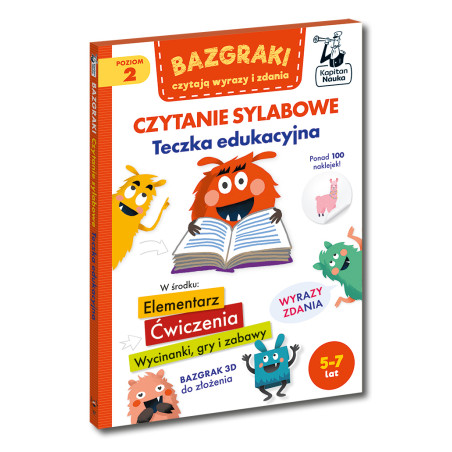 Bazgraki czytają wyrazy i zdania. Czytanie sylabowe. Teczka edukacyjna