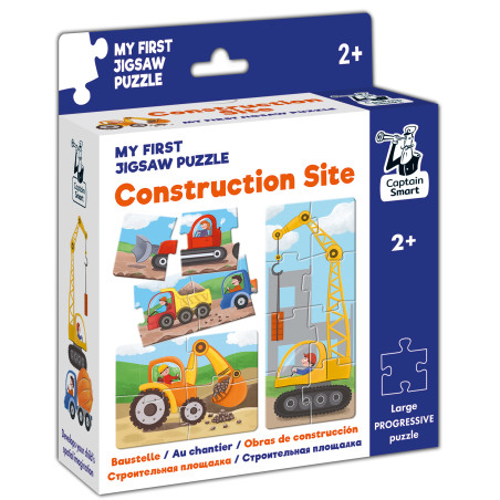 Construction Site. My First Jigsaw Puzzle. Captain Smart