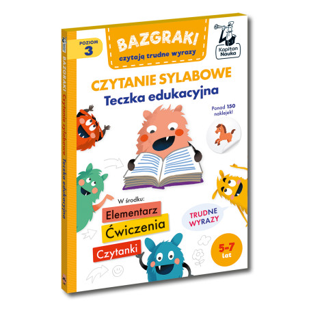 Bazgraki czytają trudne wyrazy. Czytanie sylabowe. Teczka edukacyjna