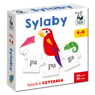 Sylaby. Puzzle do nauki czytania