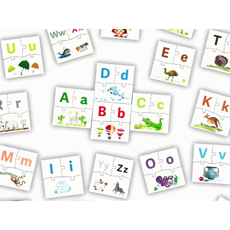 Alphabet. Jigsaw Puzzle. Captain Smart