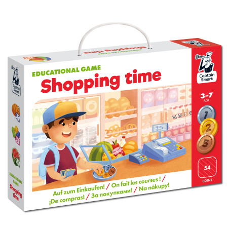 Shopping Time. Educational Game. Captain Smart