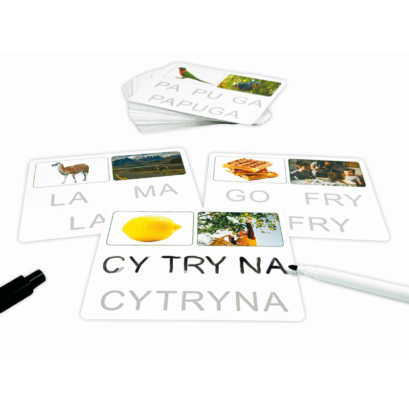 Nauka czytania metodą sylabową.  Sylaby otwarte. eduMentis