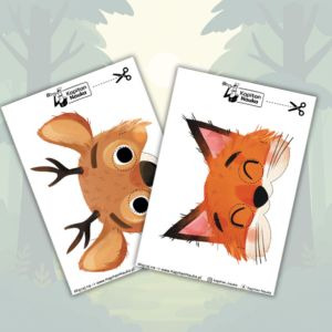 Maski zwięrzątek do druku