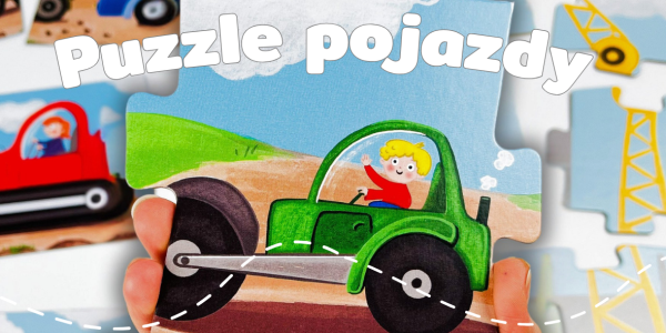 Puzzle samochody, ciężarówki i plac budowy – najlepsze układanki tematyczne dla dzieci 1-3 lata